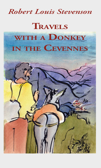 Vorderseite des Buches "Travels with a Donkey in the Cevennes" von Robert Louis Stevenson; Front cover of the book "Travels with a Donkey in the Cevennes" by Robert Louis Stevenson